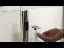 ギャラリービューアステンレス製ペダル式消毒液台に読み込んでビデオを見る